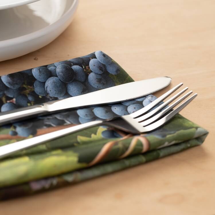 Foonka Vineyard Stoffservietten HAYKA Weintrauben