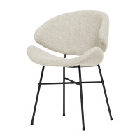 Iker Cheri Boucle Stuhl Schwarz ecru