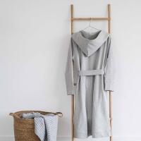 Moyha Hooded Comfort Morgenmantel Damen grau