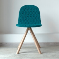 Designstuhl Iker Mannequin 01 Türkis / Holz