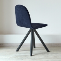 Design Stuhl Iker Mannequin 1 dunkelblau schwarz