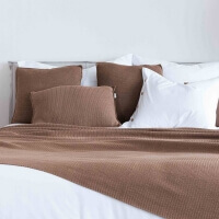 Moyha braune Dekokissen Natural 60x40 cm Close to Nature karamell