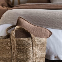 Moyha nachhaltige Dekokissen Natural 60x40 cm Close to Nature karamell braun