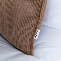 Moyha Baumwoll Dekokissen Natural 60x40 cm Close to Nature karamell braun