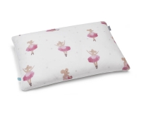 Baumwoll-Bettwäsche Ballerina Maus tanzend auf klassischem weiß