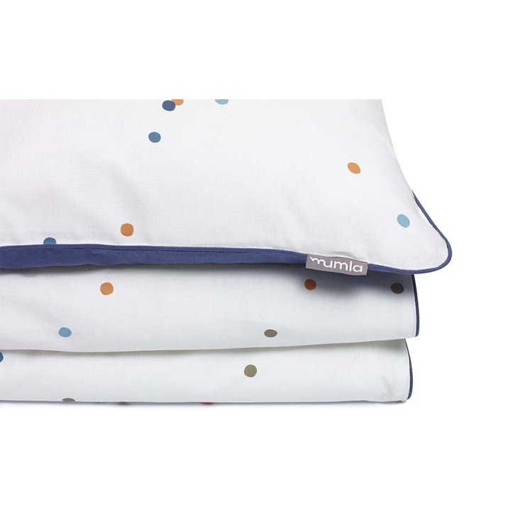 Baby-Bettwäsche Konfetti blau