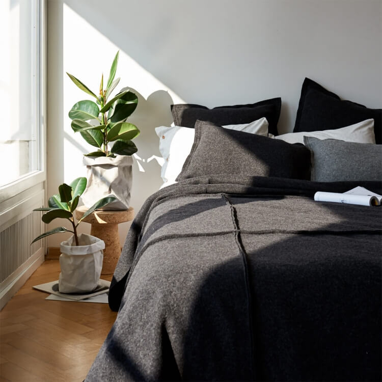 moyha Wave Überwurf dunkelgrau