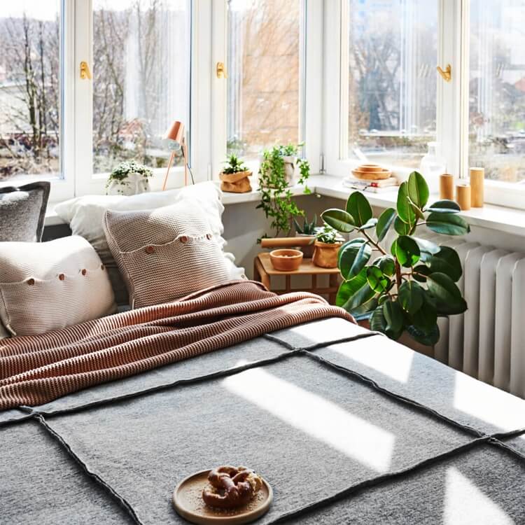 moyha Wave Bettüberwurf grau