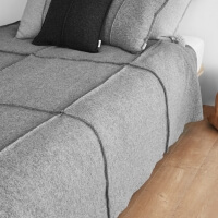 moyha Wave Tagesdecke grau