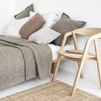 moyha Wave Sofadecke taupe beige