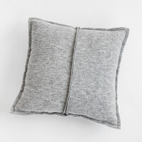 moyha Simple Dekokissen in Jersey Melange hellgrau 45x45