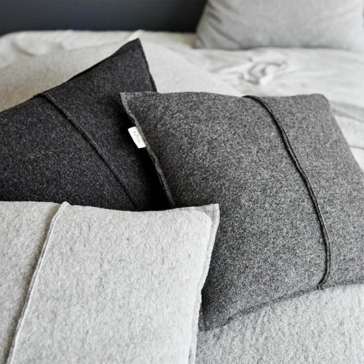 moyha Simple Dekokissen in Jersey Melange 45x45