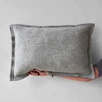 moyha Well Jersey Zierkissen hellgrau