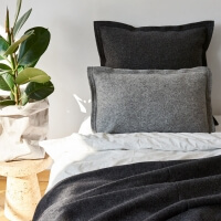 moyha Well Jersey Zierkissen grau