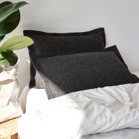 moyha Well Jersey Zierkissen dunkelgrau 60x40 cm