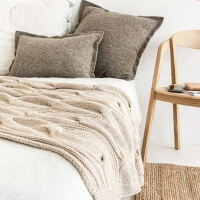 moyha Great Jersey Kissen 60x60 cm taupe beige