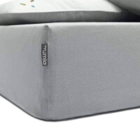 Mumla Jersey Spannbettlaken in Hellgrau