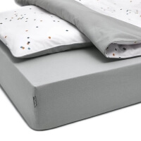 Hellgraues Jersey Spannbettlaken von Mumla