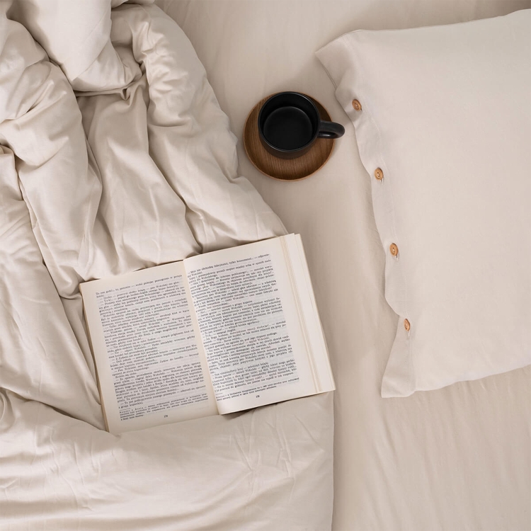 Jersey Spannbettlaken Pure Beige Moyha