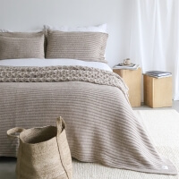 moyha Tagesdecke Cosy Beige Strick 220x240 cm moyha Tagesdecke Cosy Beige Strick 220x240 cm