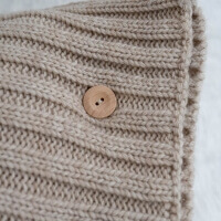 Dekokissen beige mit Knopf Moyha  Cosy