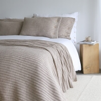 Moyha Dekokissen Cosy long Beige Strickkissen