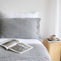 Moyha Dekokissen Cosy long Hellgrau