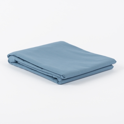 Von Schütz Perkal Betttuch Denim Graublau Uni