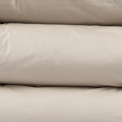 VON SCHÜTZ Perkal Spannbettlaken Creme beige Uni Baumwolle hergestellt in Deutschland