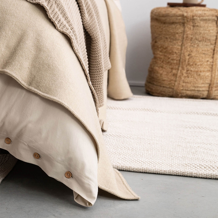 Tagesdecke beige MOYHA Wool