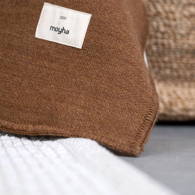 MOHYA Tagesdecke Wool Haselnussbraun 2