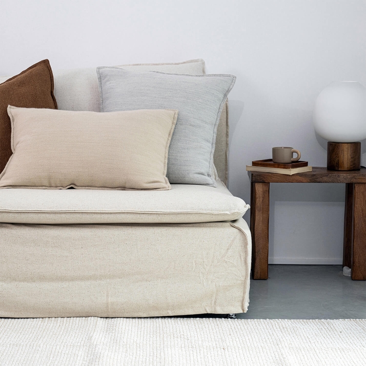 MOYHA Zierkissen Wool Hellgrau 50x50 cm