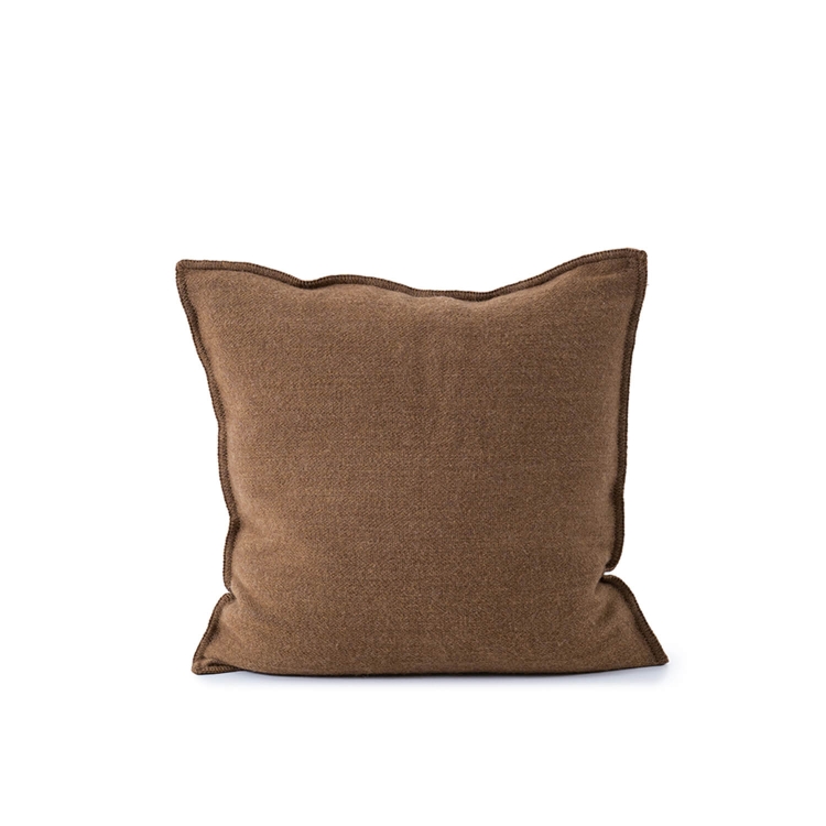 Schurwolle Dekokissen Haselnussbraun 50x50 cm MOYHA Wool
