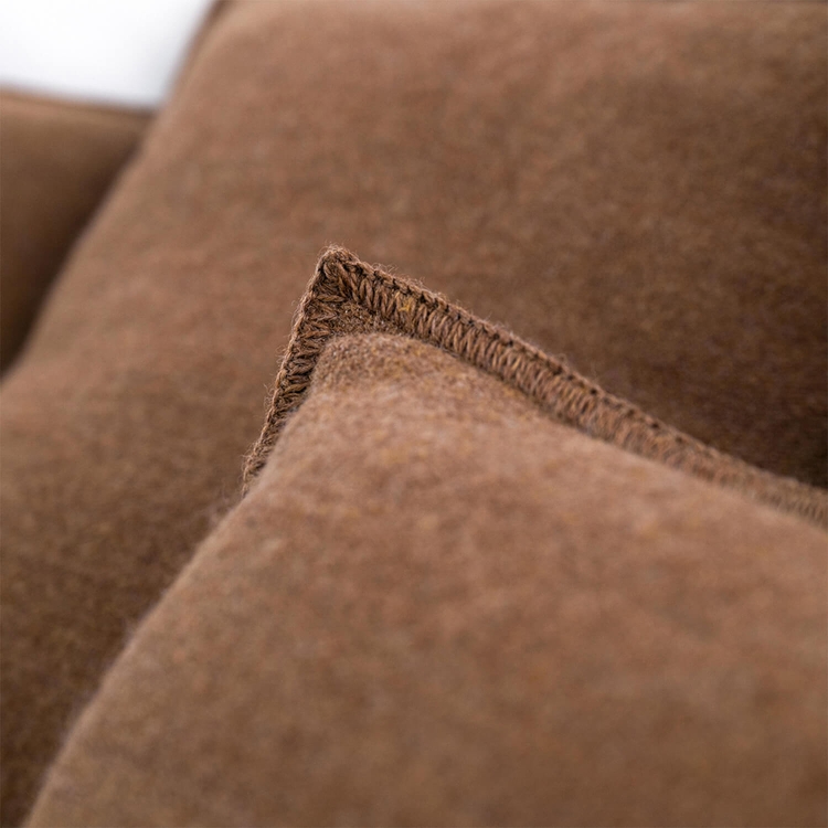 Schurwolle braun Kissen 50x50cm MOYHA Wool