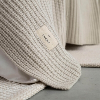 Sofadecke creme MOYHA Woolen Weave