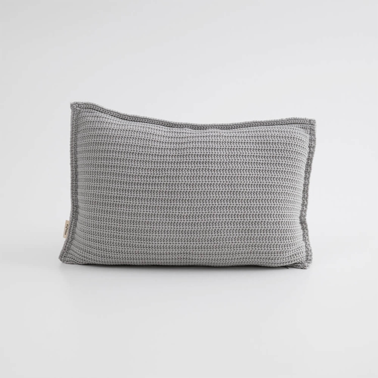 Hellgrau Dekokissen Lovely Cosy MOYHA 60x40cm