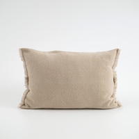 Hochwertiges Dekokissen Herringbone Beige 60x40 cm für stilvolle Einrichtungen