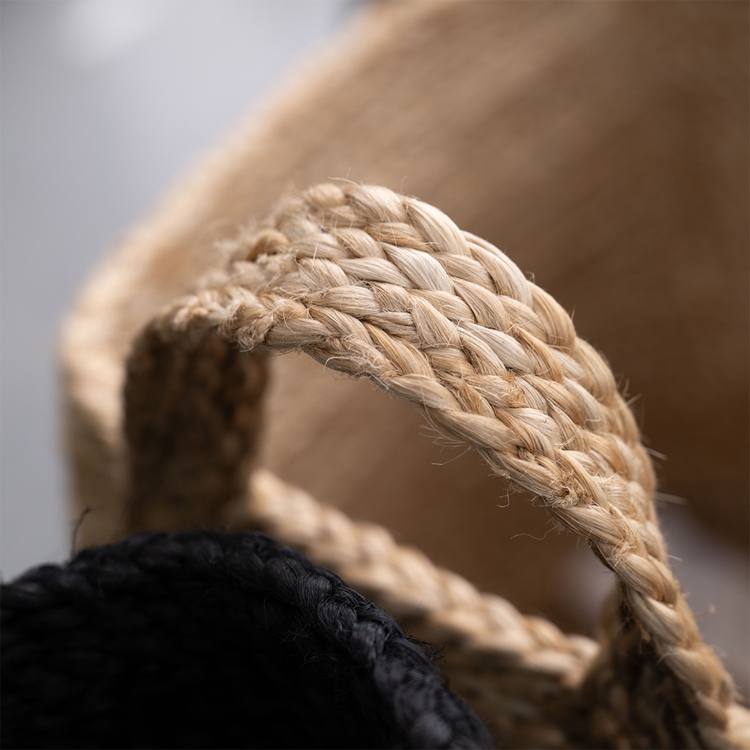 MOYHA Jute Korb klein Natural, rechteckig, 35x25x28 cm, Nahaufnahme