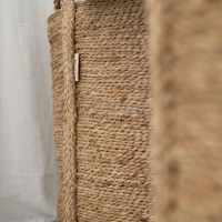 Handgefertigter MOYHA Jute Korb klein Natural, 36 cm D x 36 cm Höhe