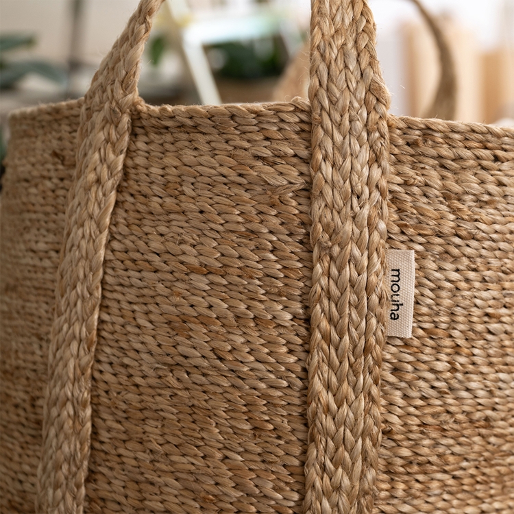 Jutekorb MOYHA klein Natural, rund, 36 cm Durchmesser, 36 cm Höhe