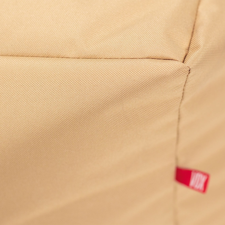 Stilvoller VOX Looz Outdoor Hocker Beige, 60x40x60 cm, bei Sonnenuntergang