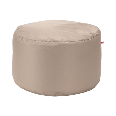 VOX Looz Outdoor Pouf Groß Khaki Beige, 70x47 cm, im Garten