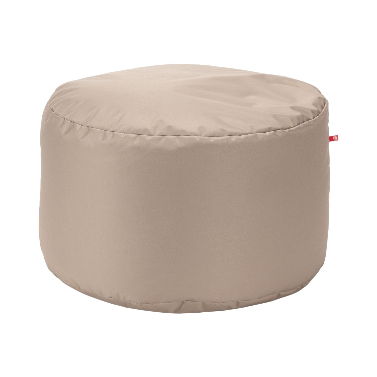 VOX Looz Outdoor Pouf Groß Khaki Beige, 70x47 cm, im Garten