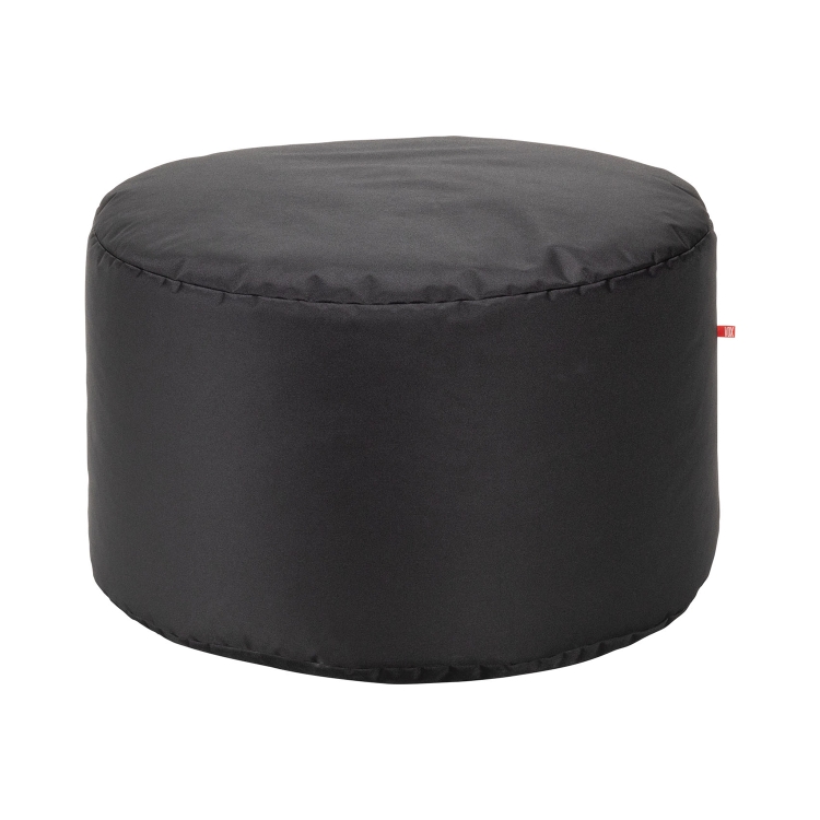 VOX Looz Outdoor Pouf Groß Schwarz, 70x47 cm, im Garten