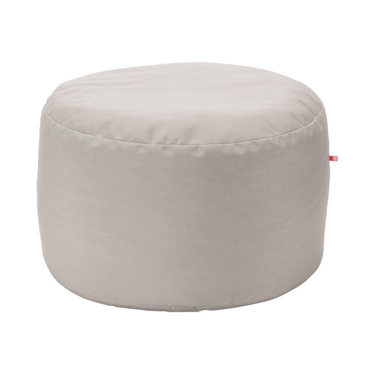 Wasserfester VOX Looz Outdoor Pouf Groß Grau, 70x47 cm