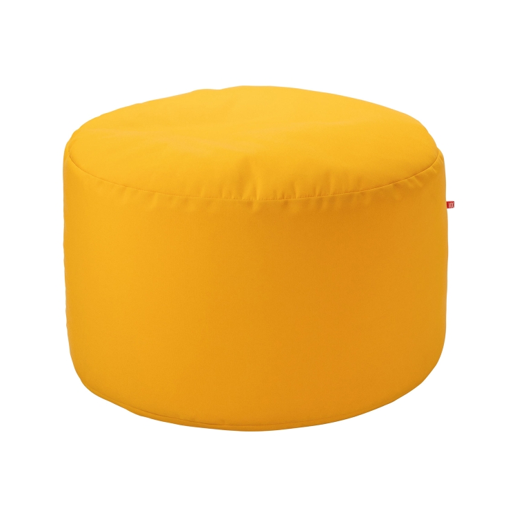 Wasserfester VOX Looz Outdoor Pouf Groß Gelb, 70x47 cm, am Pool