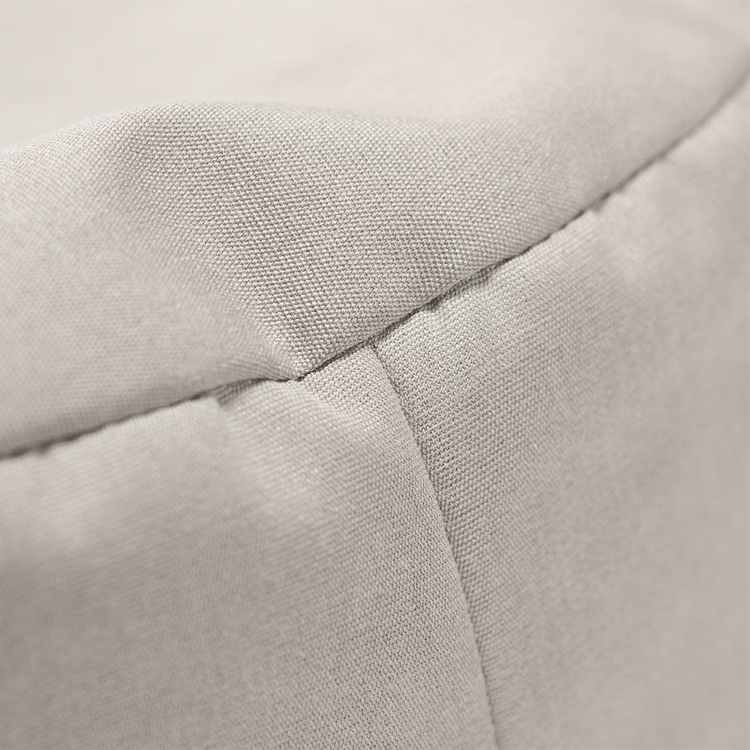 Eleganter VOX Looz Outdoor Pouf Grau Klein Teflon, 50x52 cm, bei Sonnenuntergang