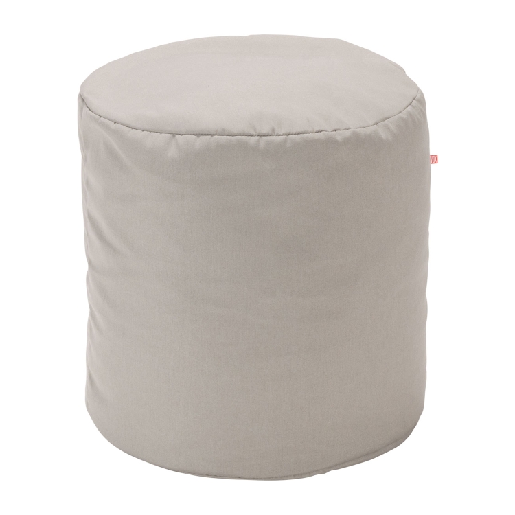 Wasserfester VOX Looz Outdoor Pouf Grau Klein Teflon, 50x52 cm