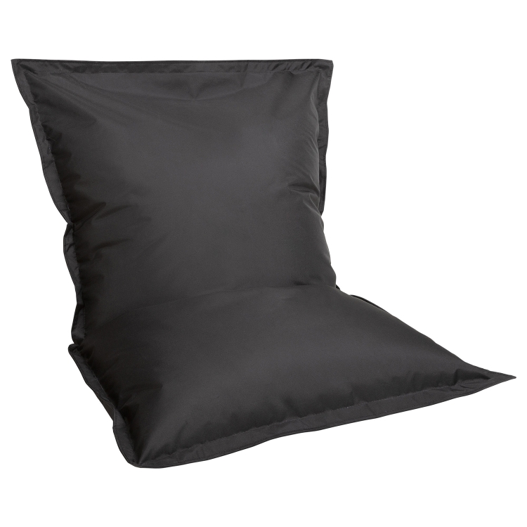 Pufy Outdoor-Kissen Schwarz wetterfest, 91x15x135 cm