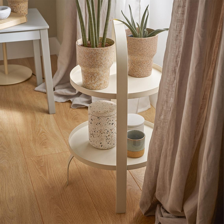 VOX Beistelltisch Outdoor Handy, Beige, 45x50 cm, in gemütlicher Ecke